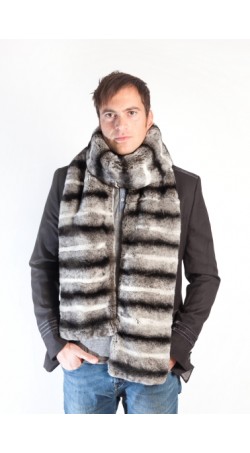 Rex Chinchilla Fur Stole - Unisex